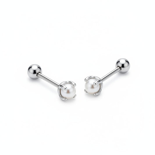 Piercing Mini Perla Plata 🤍