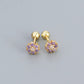 Piercing Rosa Bloom Baño de Oro 14K 🌸