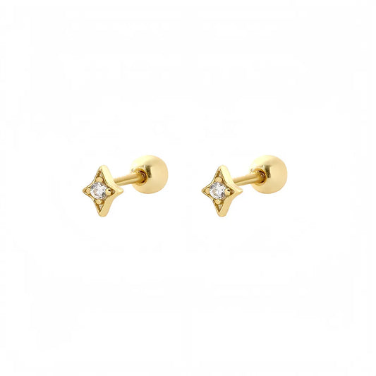 Piercing Mini Destello Baño de Oro 14K ✨