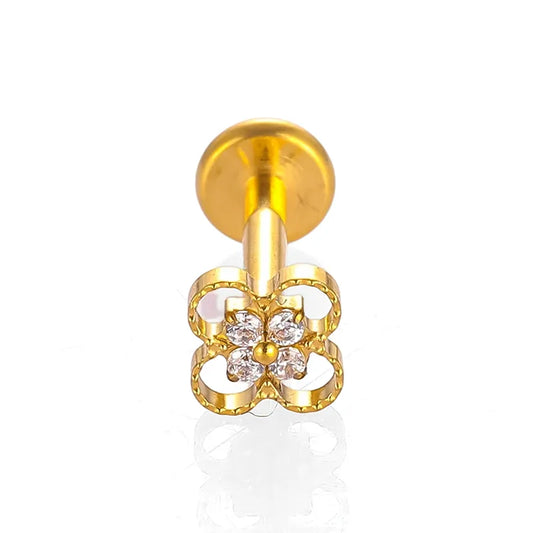 Titanio Flat Back Flor Aura 🌸