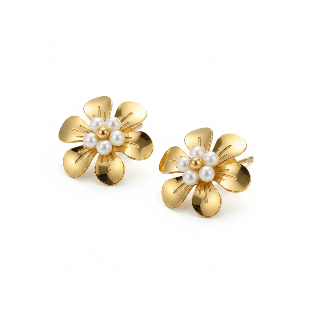 Aretes Blossom Pearl 🤍