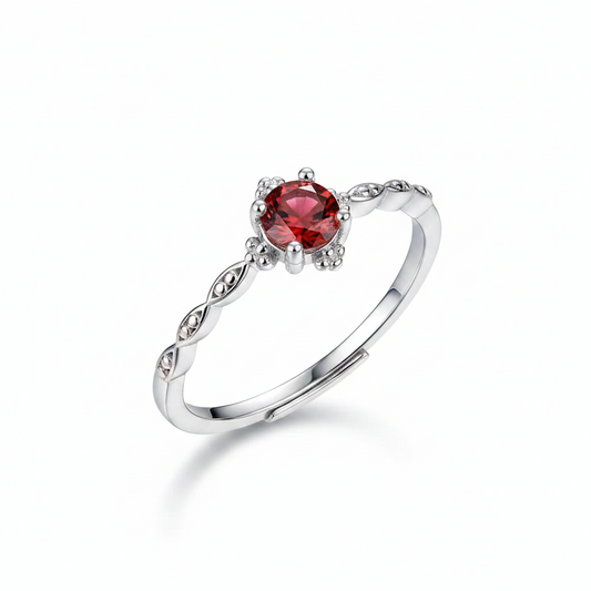 Anillo Promesa Rubí ❤️