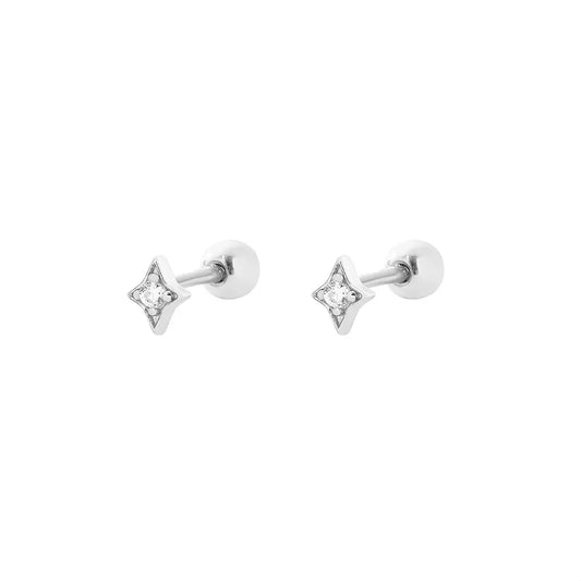 Piercing Mini Destello Plata ✨