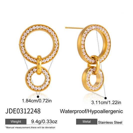 Aretes Doble Halo ✨