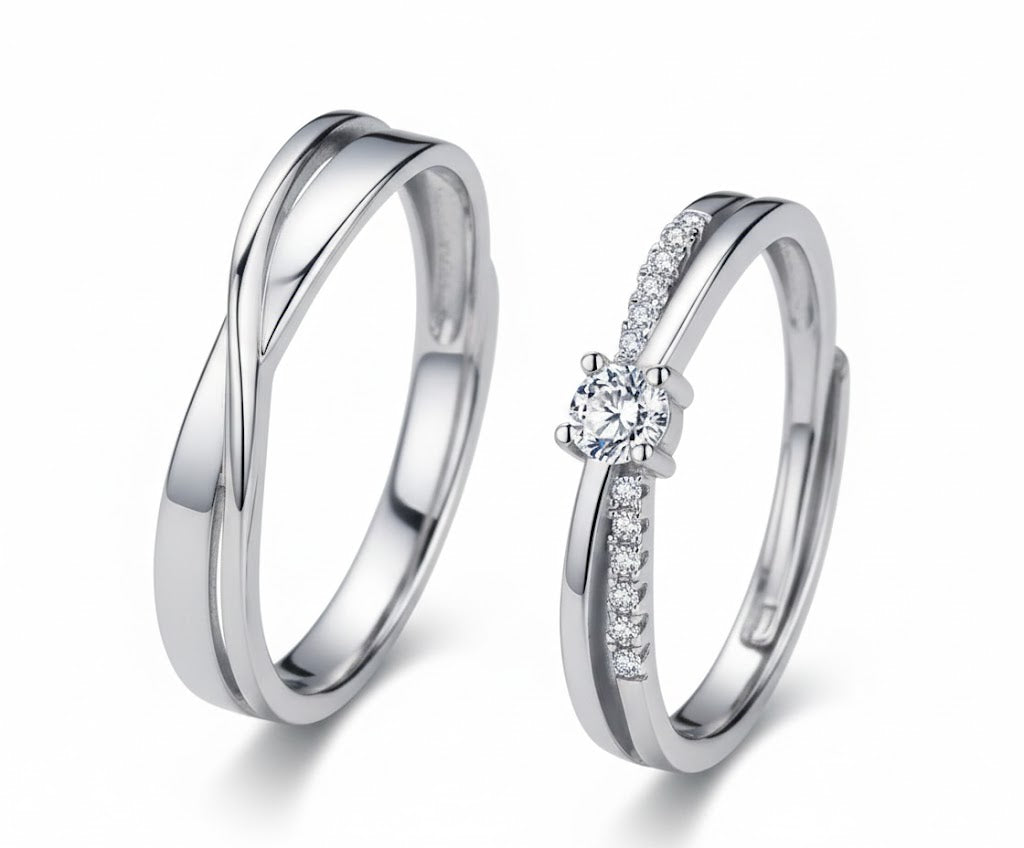 Anillo Pareja Nudo💕